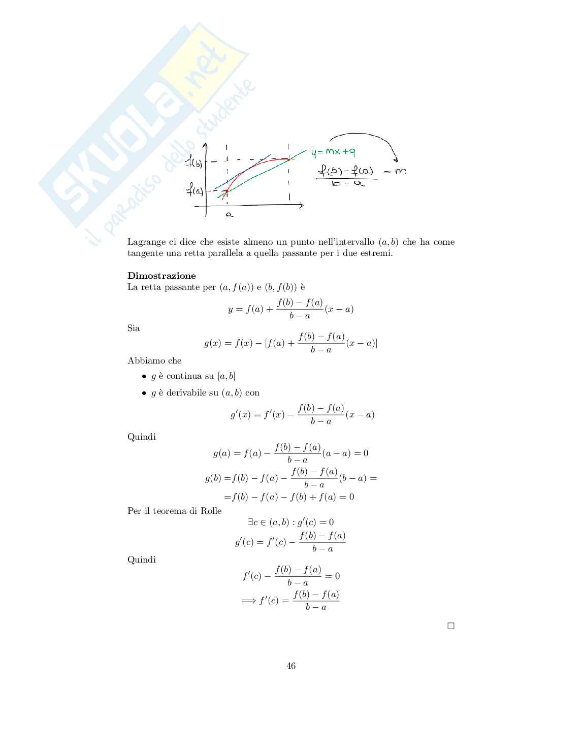 Analisi matematica I - Appunti completi del corso con teoremi e dimostrazioni Pag. 46