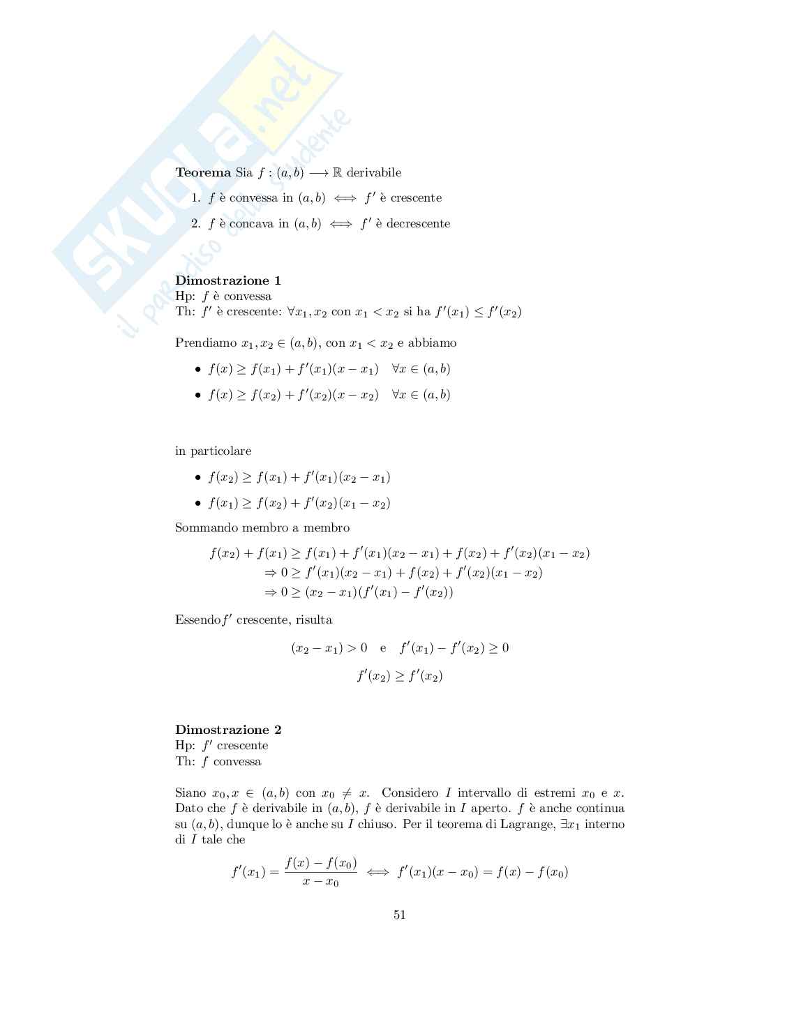 Analisi matematica I - Appunti completi del corso con teoremi e dimostrazioni Pag. 51