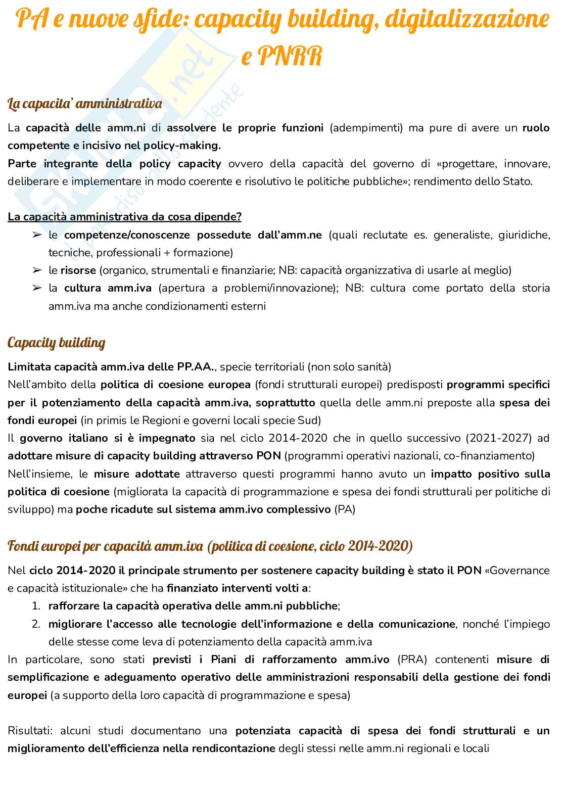 Appunti 2 modulo di Scienza dell'amministrazione Pag. 71