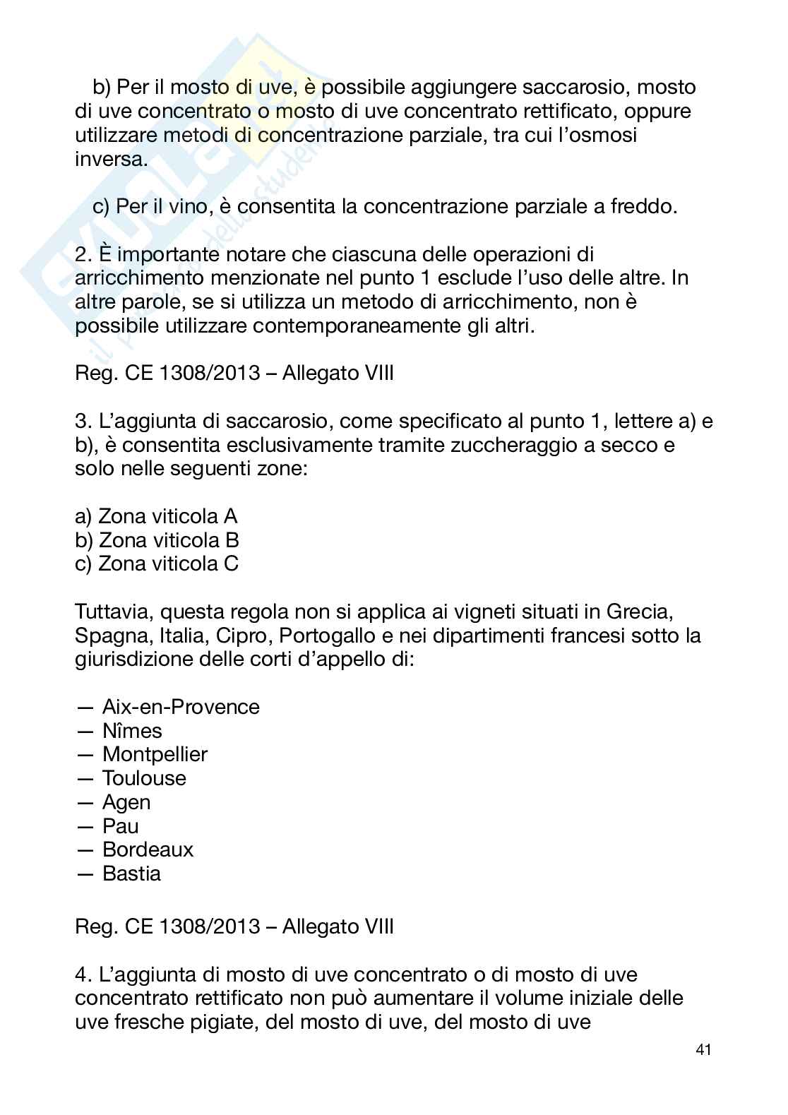 Tecnologia dei derivati della filiera vitivinicola  Pag. 41