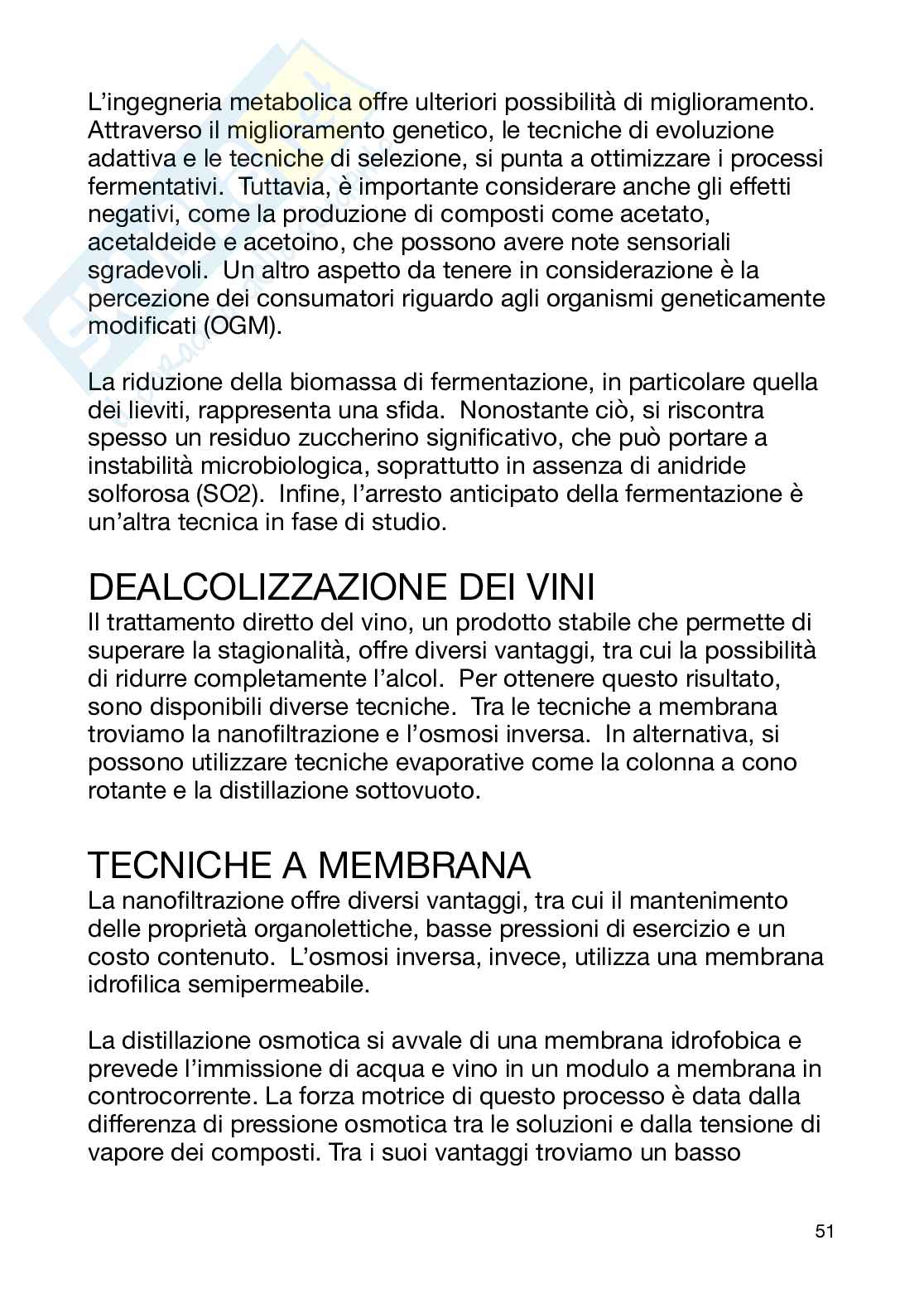 Tecnologia dei derivati della filiera vitivinicola  Pag. 51