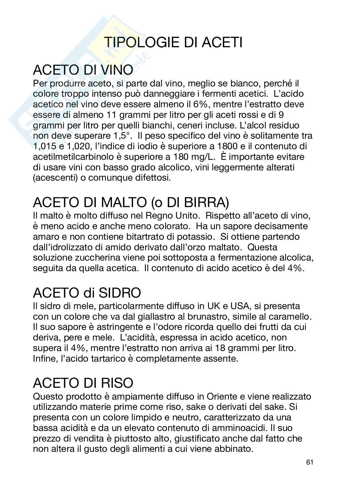 Tecnologia dei derivati della filiera vitivinicola  Pag. 61