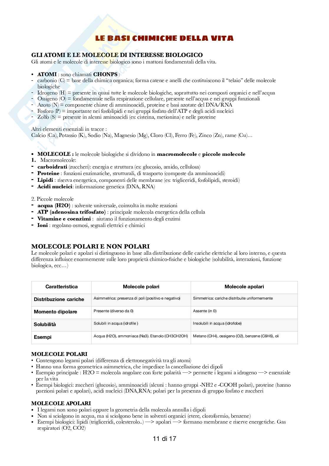 Semestre filtro: Biologia  Pag. 11