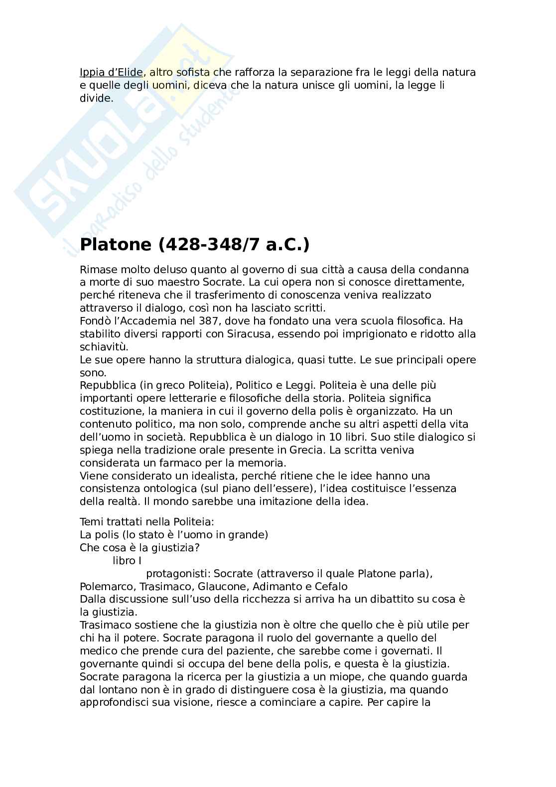 Appunti di Storia delle dottrine politiche Pag. 6