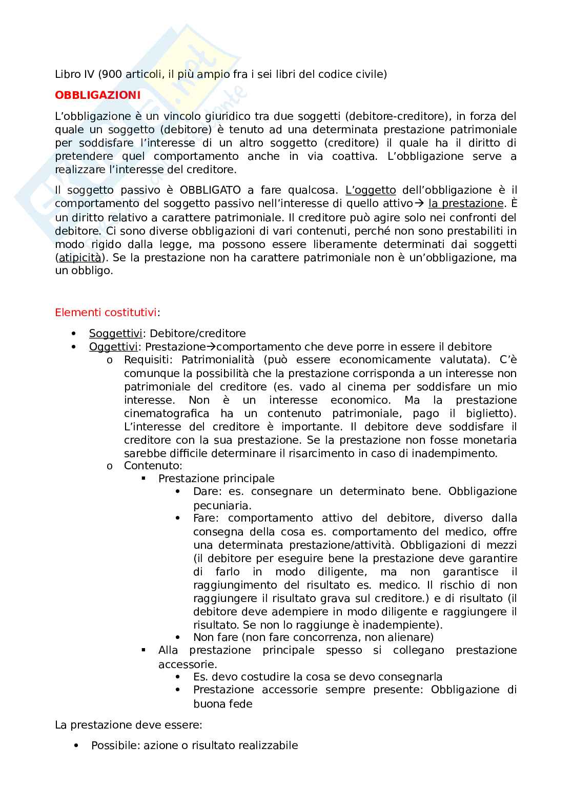 Diritto privato seconda parte Pag. 1