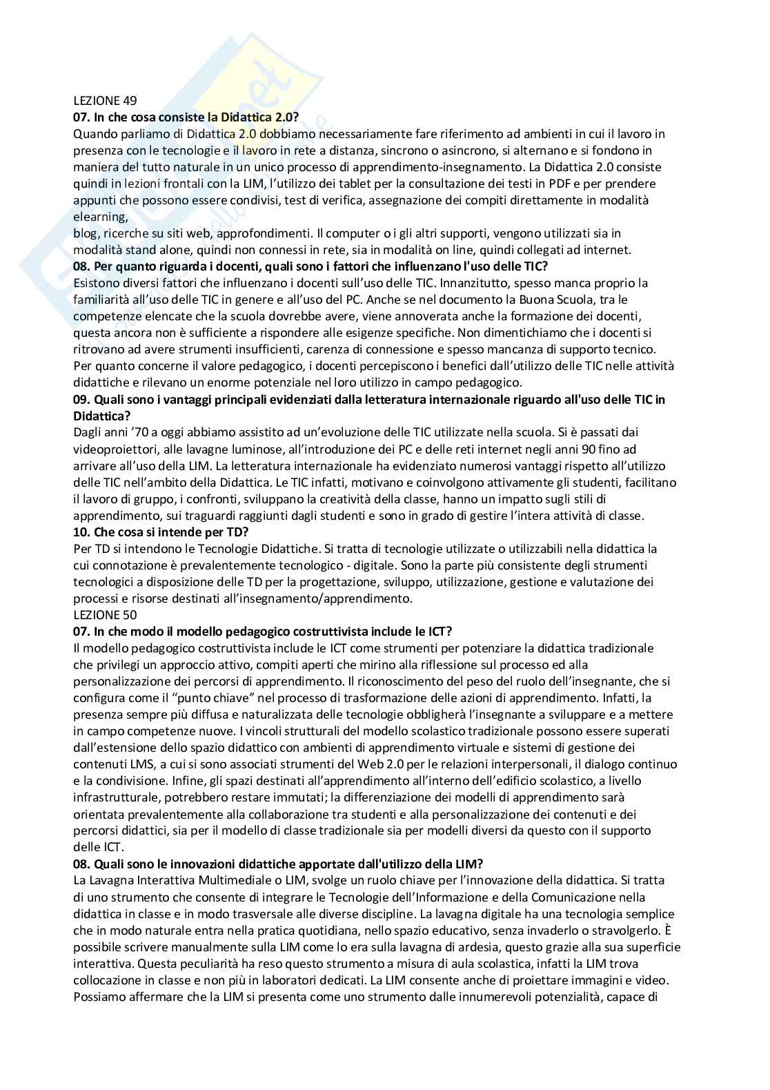 Paniere Pedagogia dei nuovi media - Risposte aperte - aggiornato (2026) Pag. 11