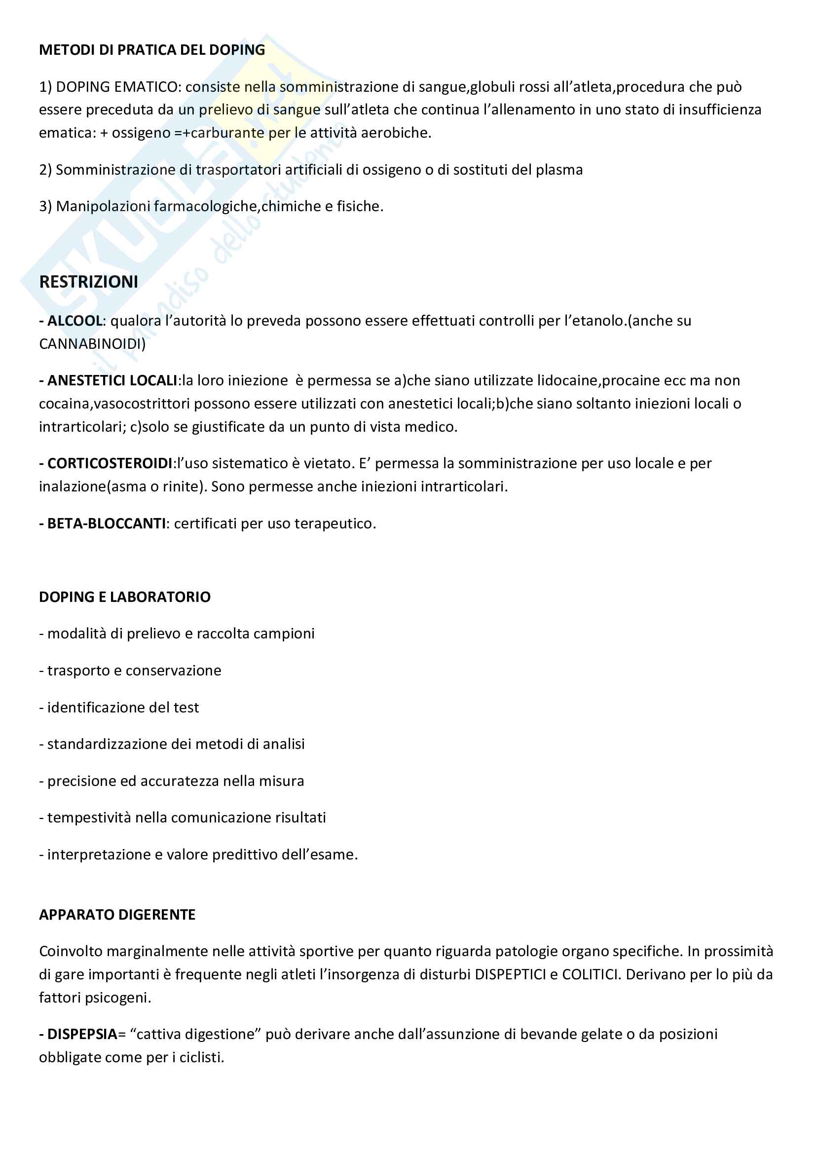 Medicina dello Sport Pag. 6