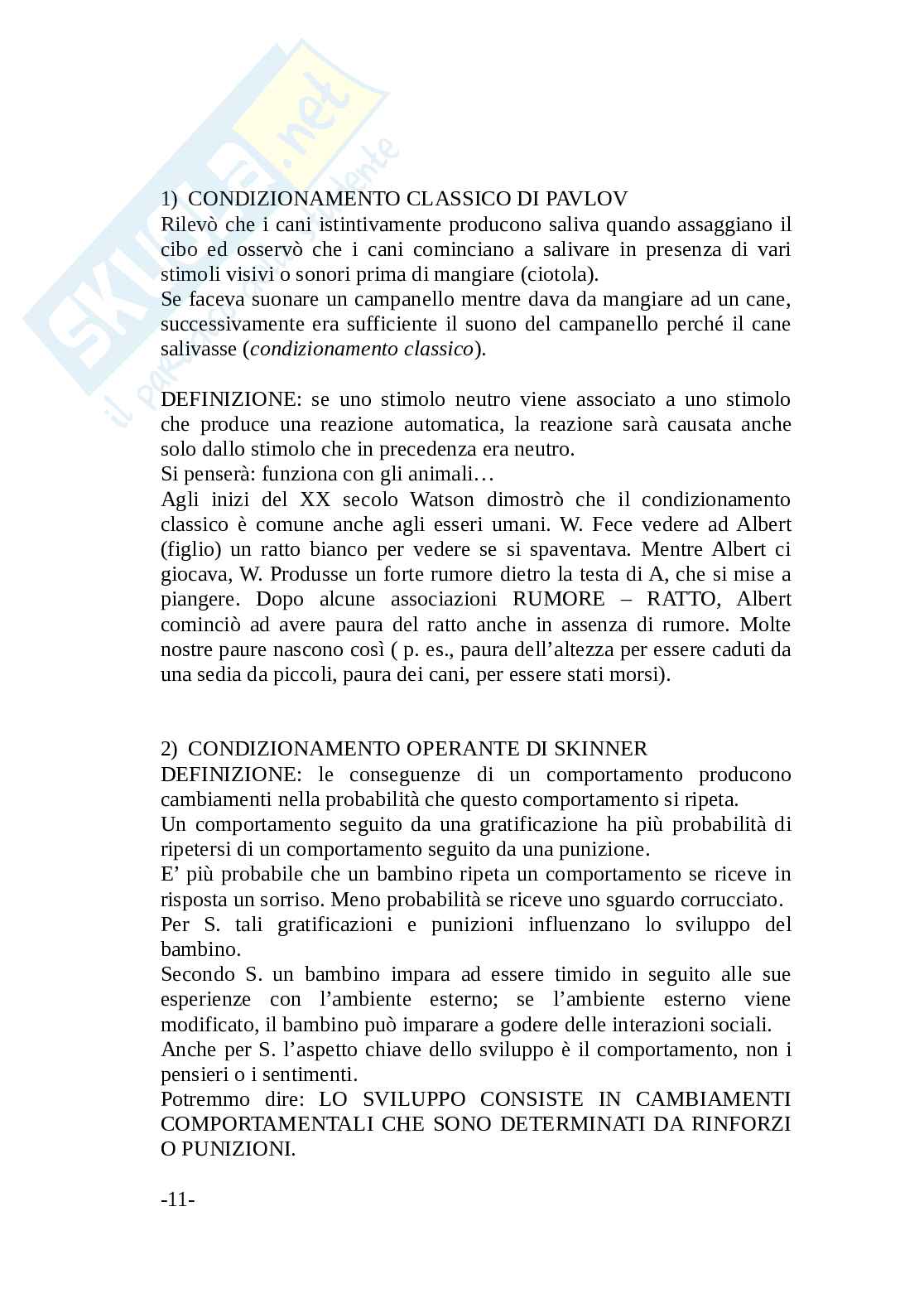 Psicologia dello sviluppo Pag. 11