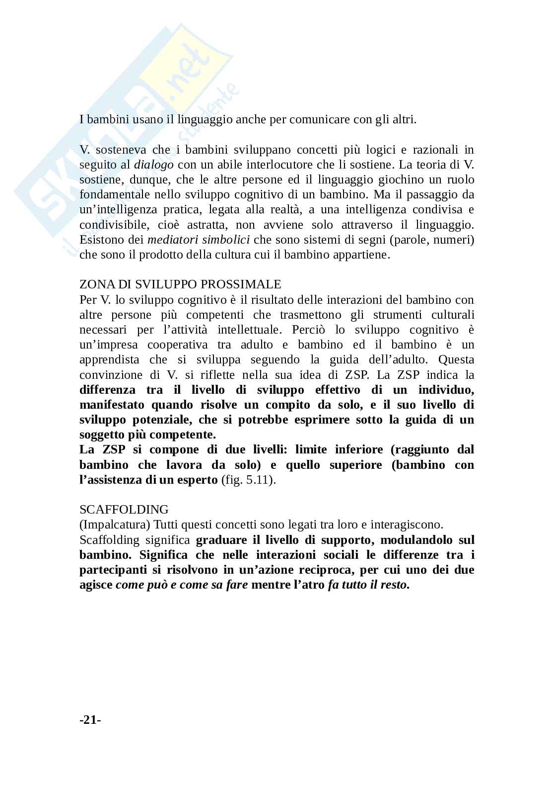 Psicologia dello sviluppo Pag. 21