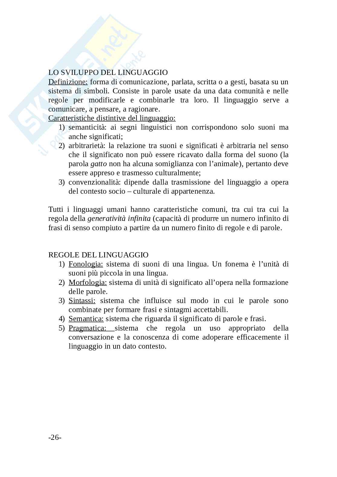 Psicologia dello sviluppo Pag. 26
