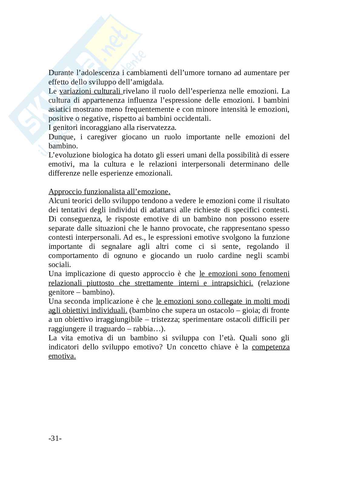 Psicologia dello sviluppo Pag. 31