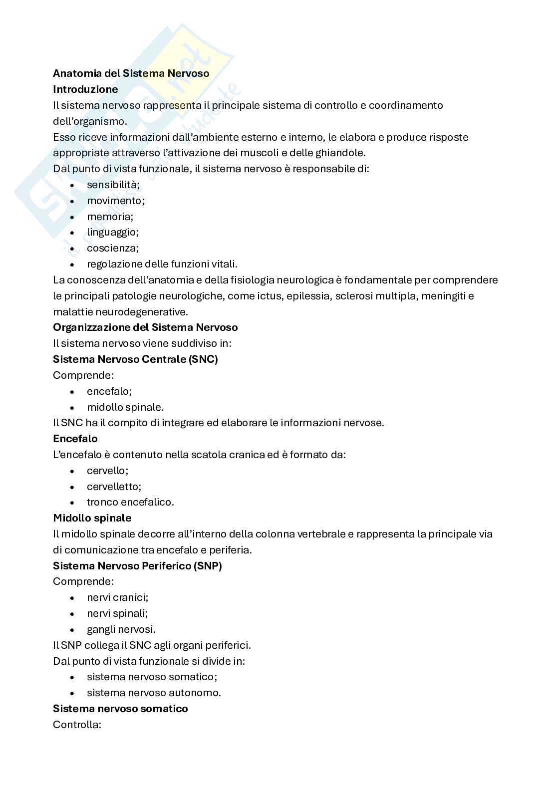 Appunti/Schemi Neurologia Pag. 1
