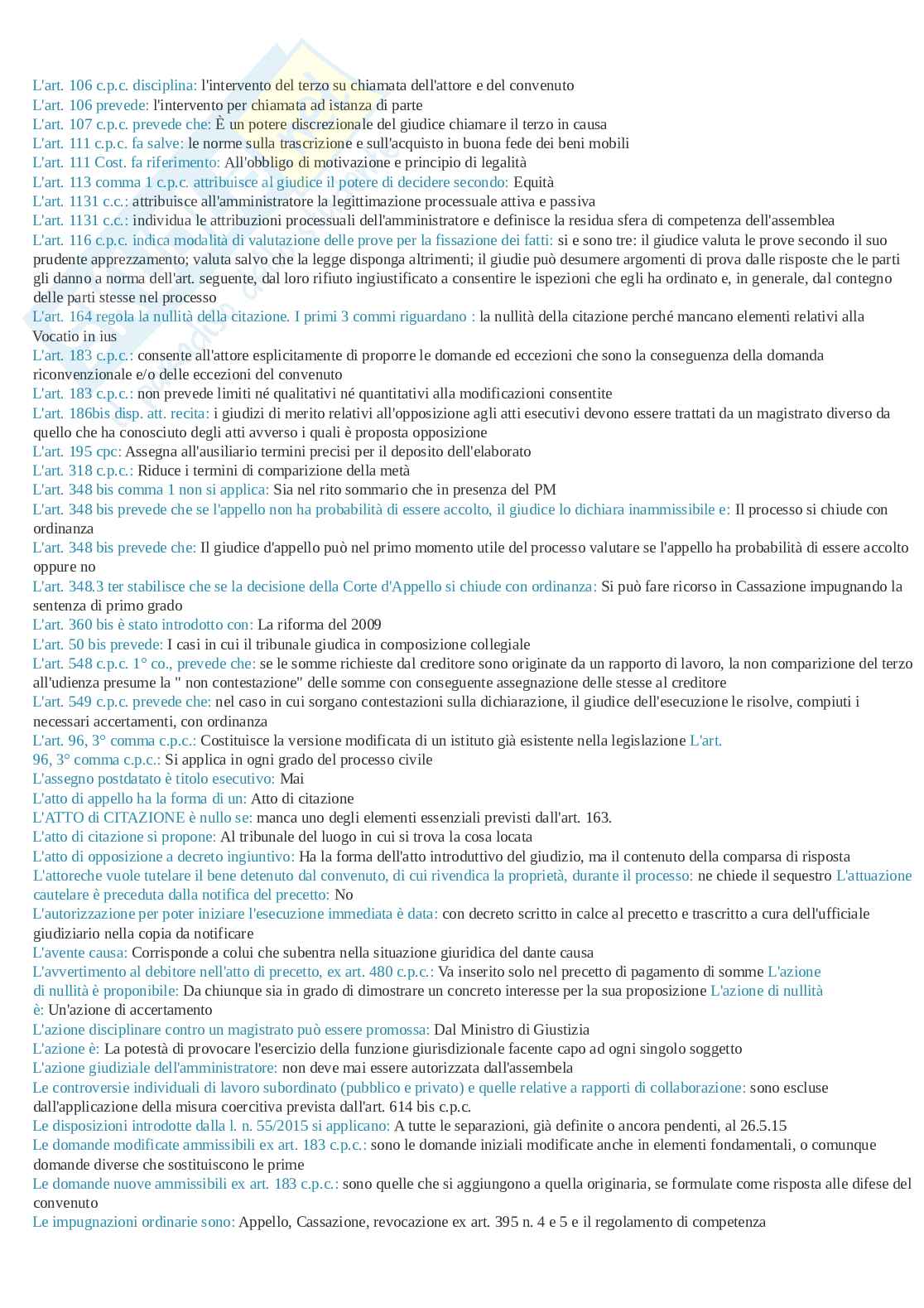 Paniere esame Diritto processuale civile Pag. 11