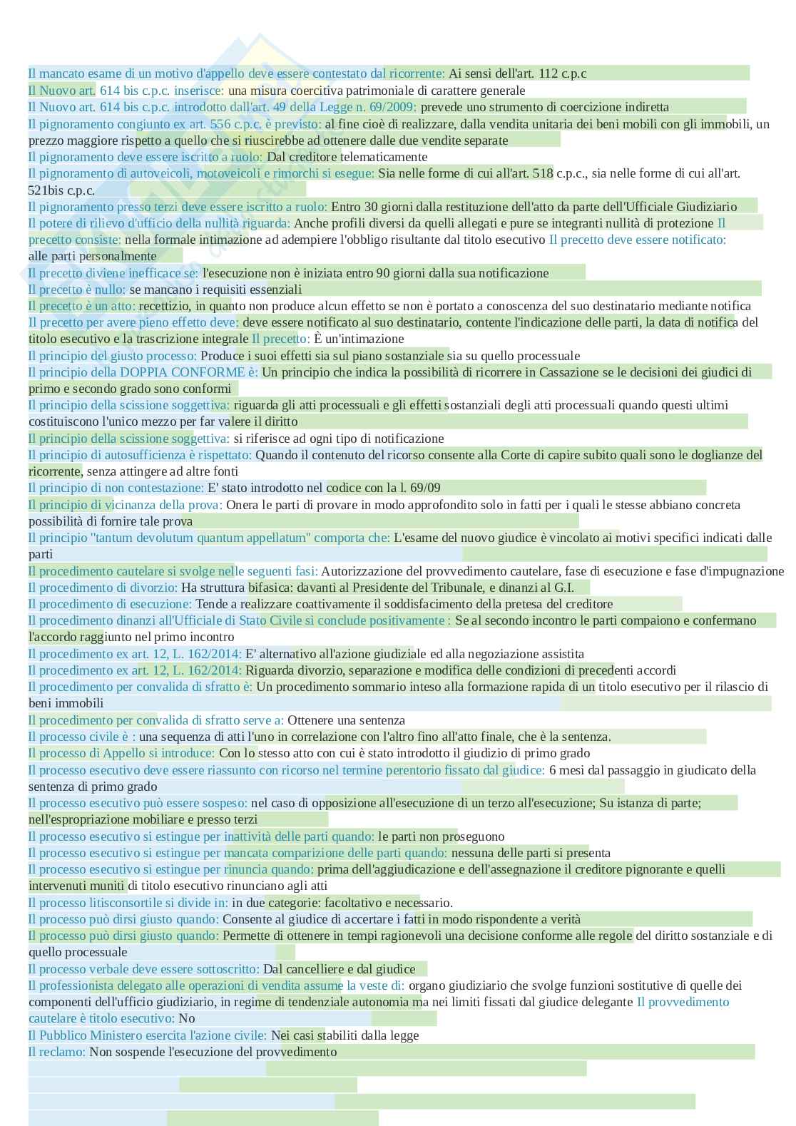 Paniere esame Diritto processuale civile Pag. 21