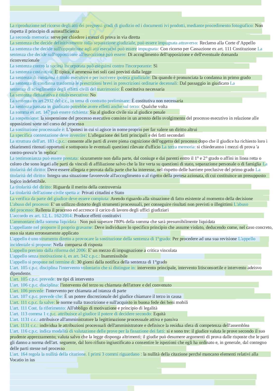 Paniere esame Diritto processuale civile Pag. 26