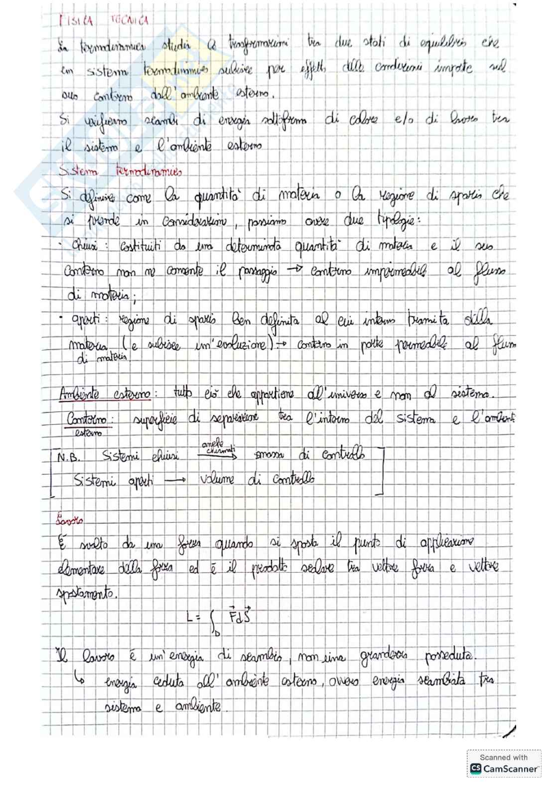 Teoria di Fisica tecnica Pag. 1