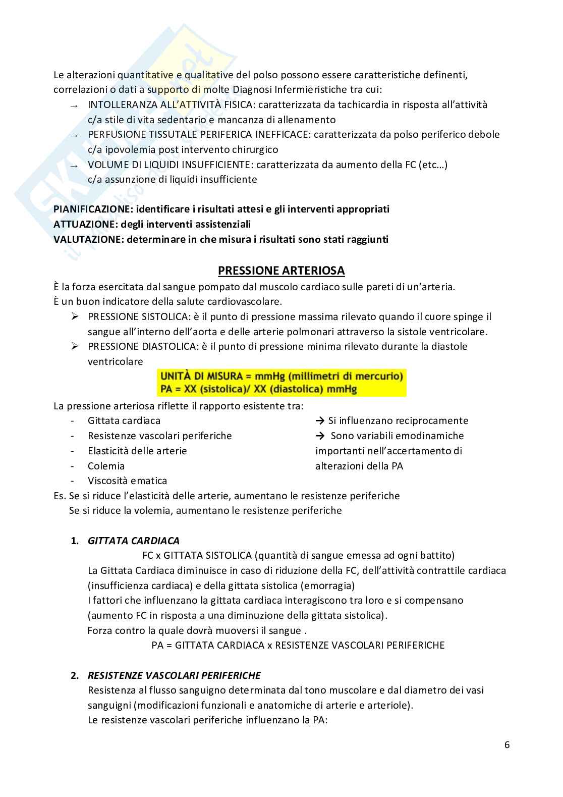 Esame di infermieristica clinica 1 Pag. 6