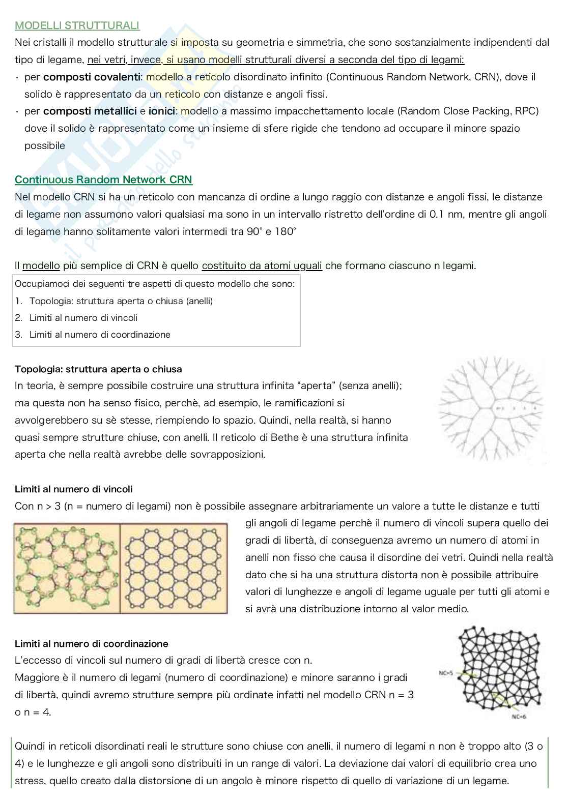 Appunti Materiali ceramici e vetro Pag. 31