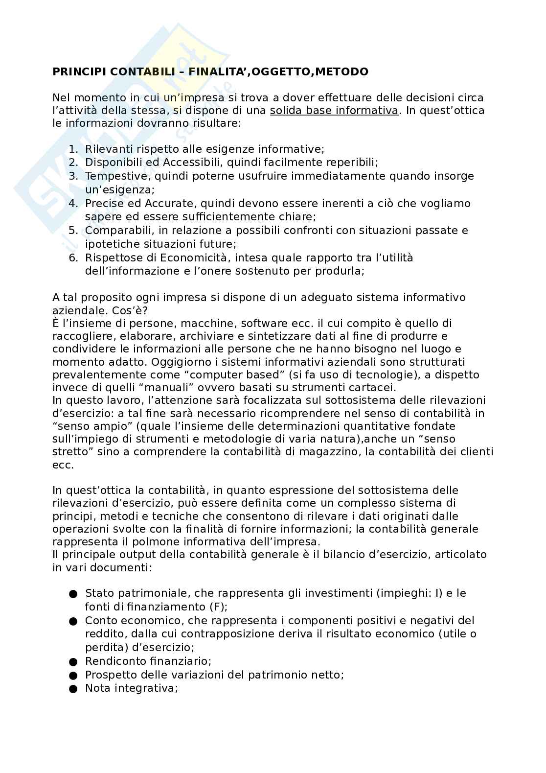 Orale Ragioneria generale ed applicata Pag. 1