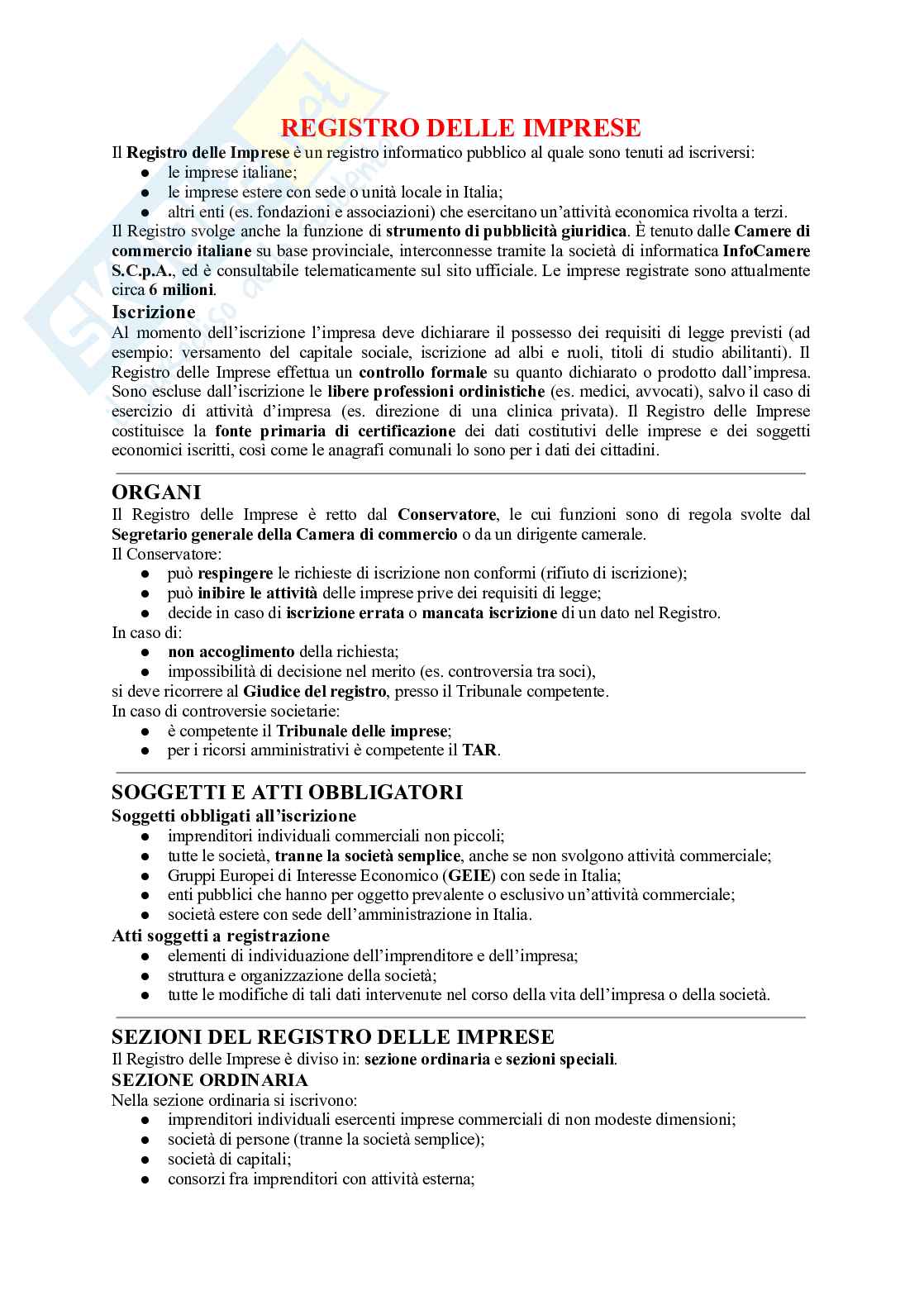 Diritto commerciale  Pag. 1