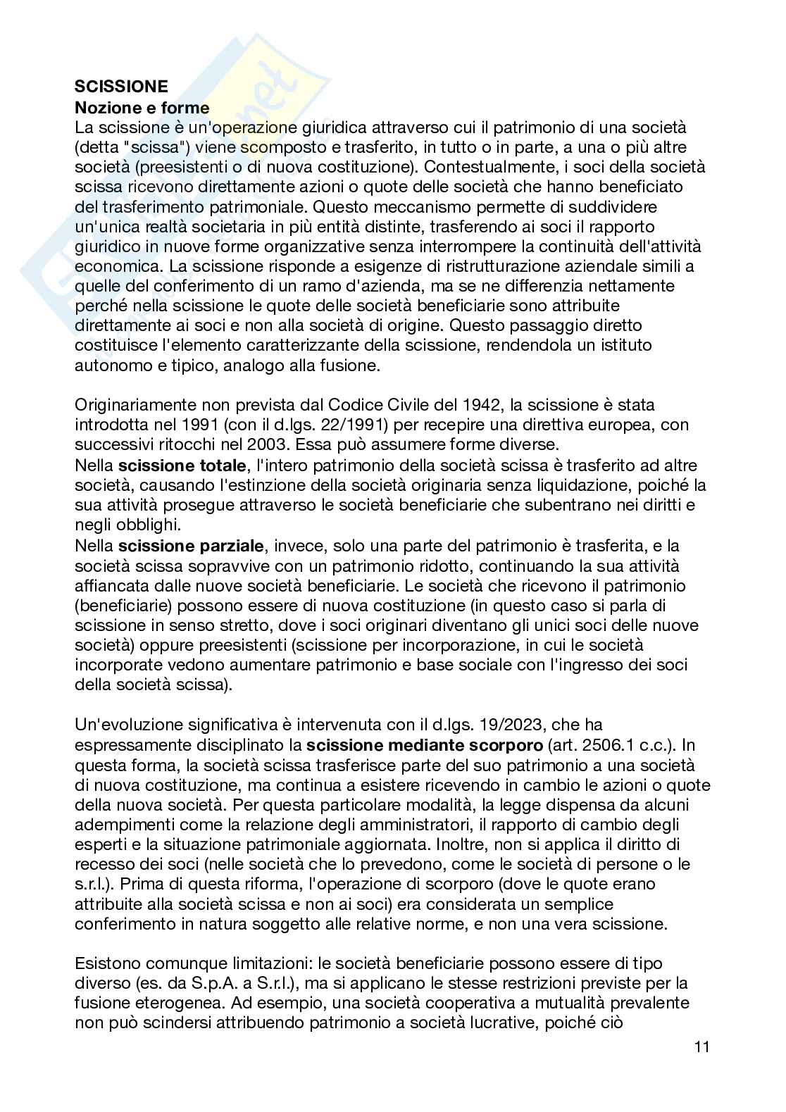 Riassunto esame Diritto Commerciale, Prof. Campobasso Marco, libro consigliato Manuale di diritto commerciale , Campobasso  Pag. 11