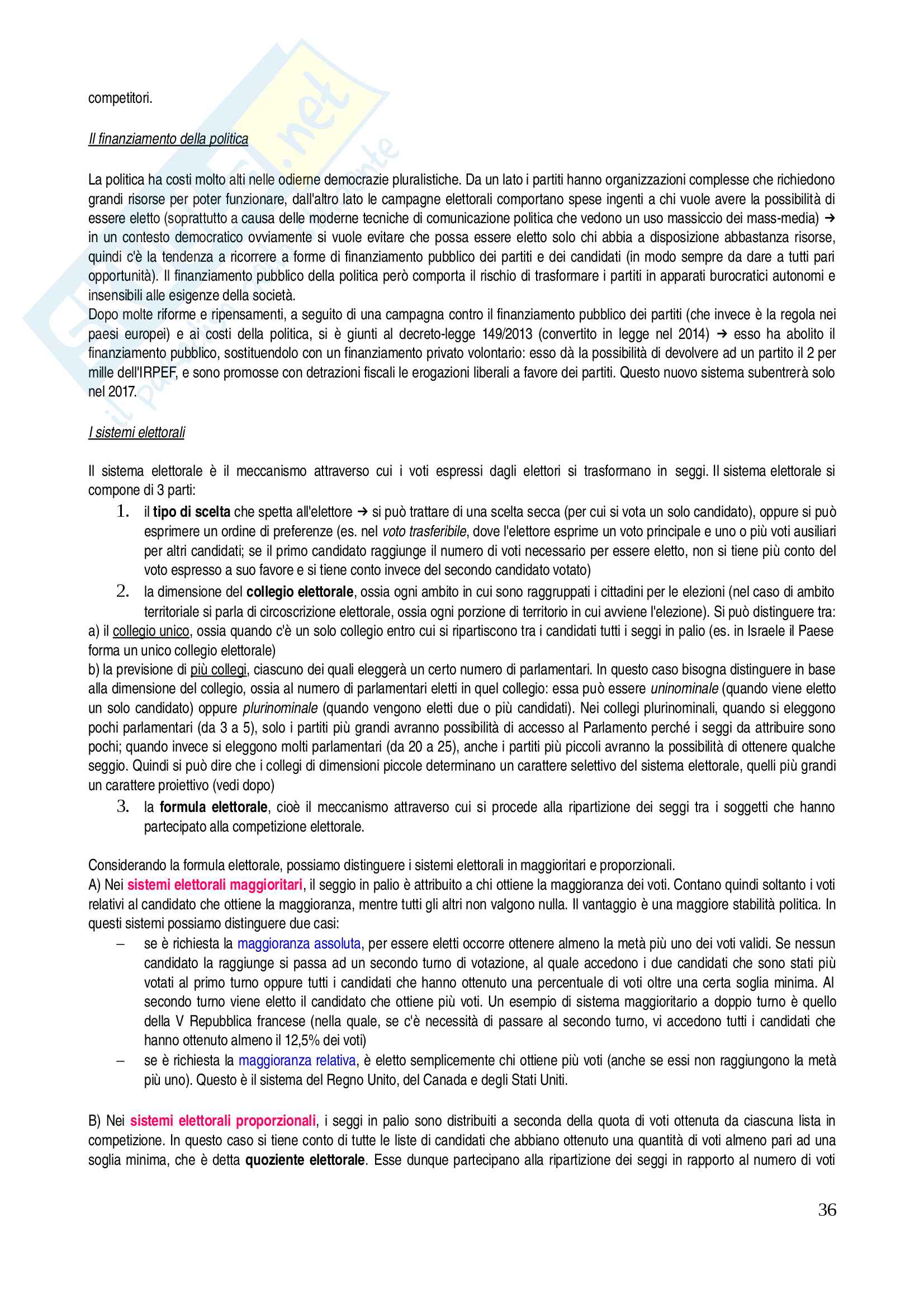 Riassunto di diritto costituzionale Pag. 36