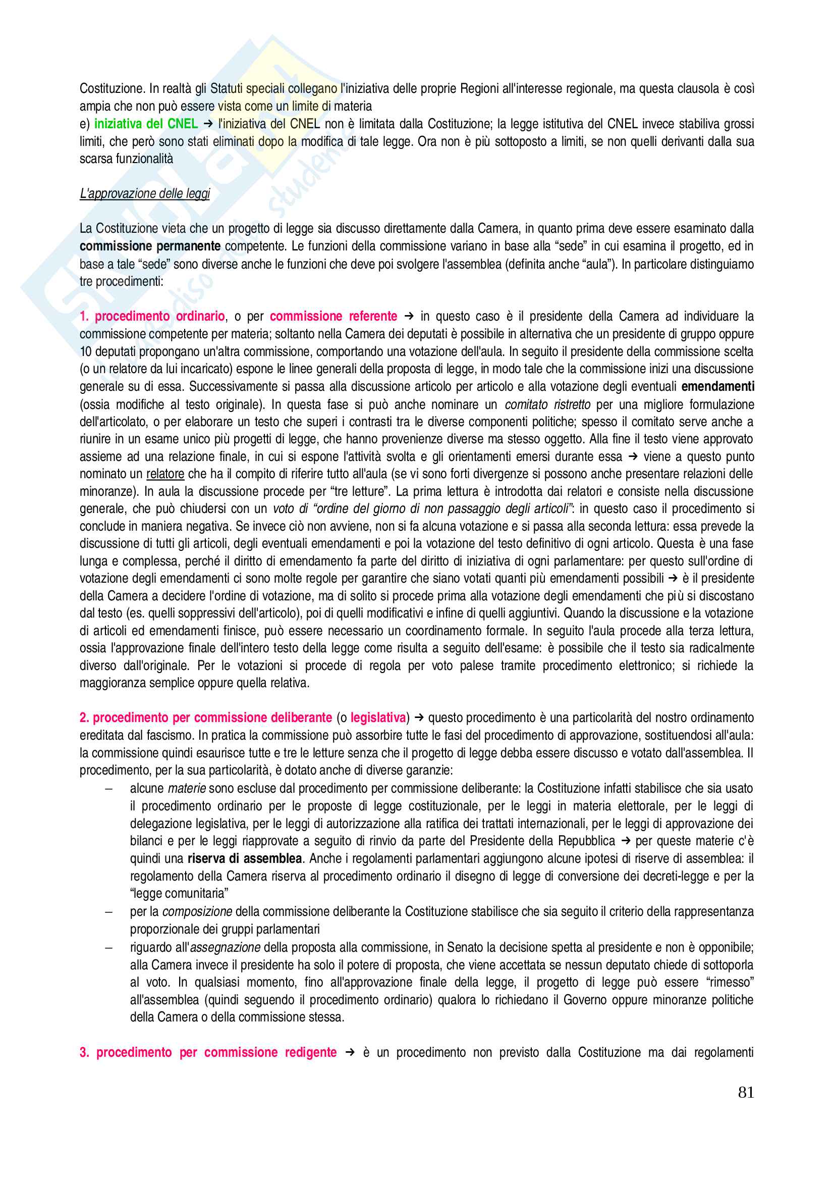 Riassunto di diritto costituzionale Pag. 81