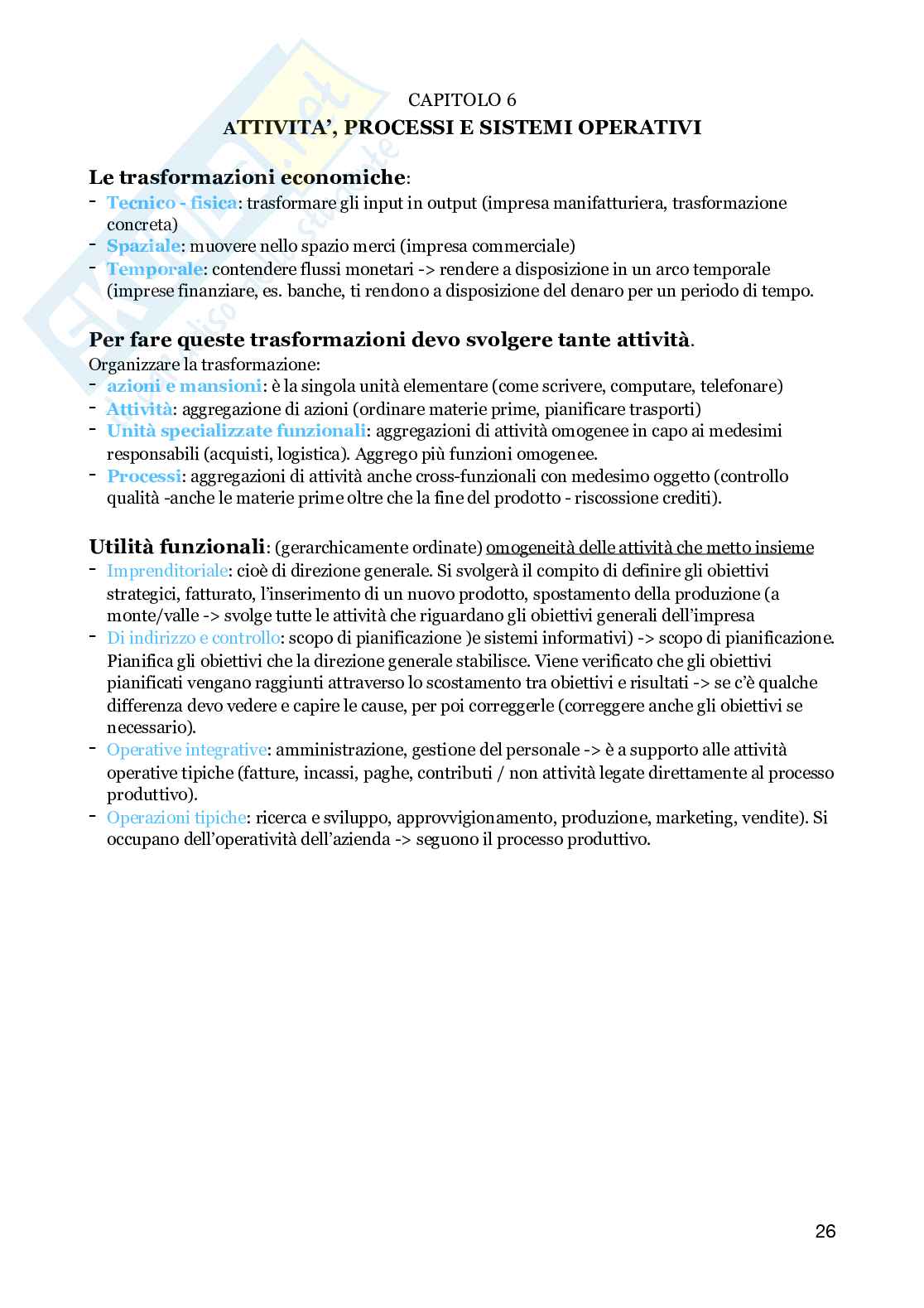 Economia aziendale Pag. 26