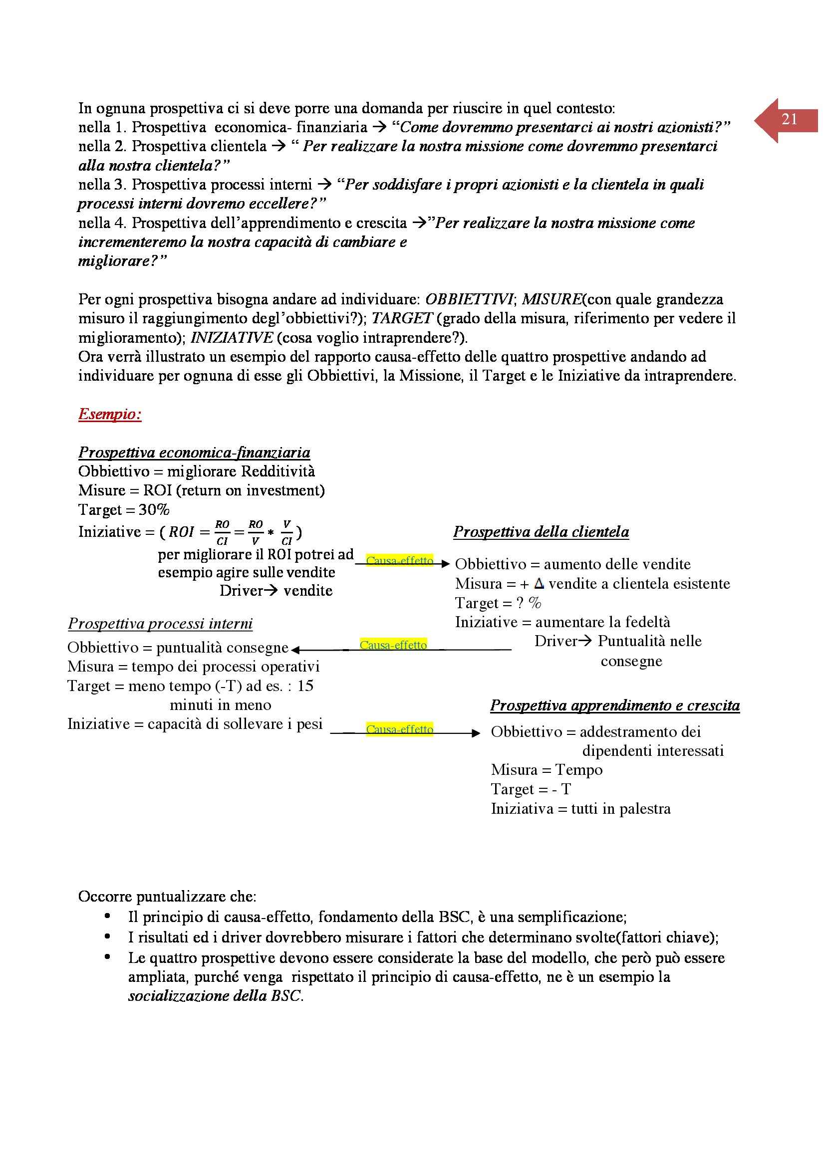 Economia d'impresa e bilancio sociale - Appunti Pag. 21