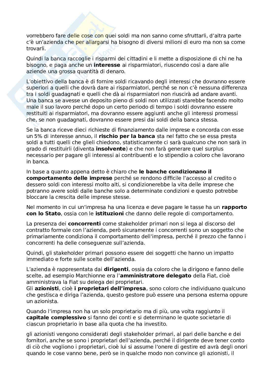 Economia e organizzazione aziendale Pag. 6
