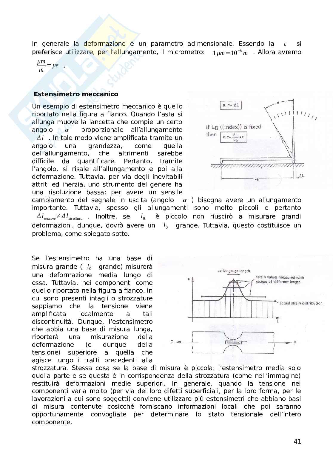 Appunti di Misure meccaniche e collaudi Pag. 41