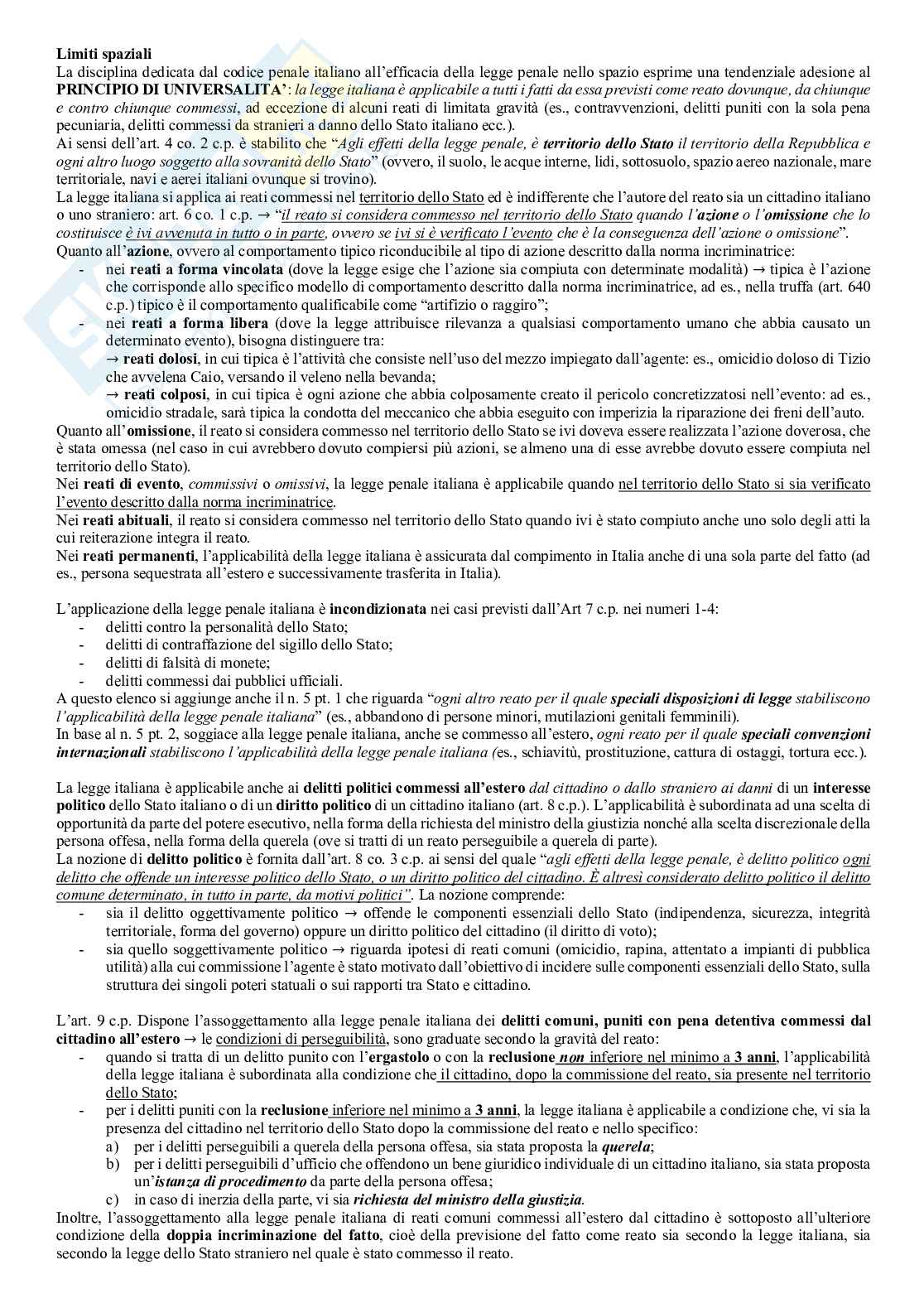 Appunti aggiornati al 2026 di Diritto penale, parte generale Pag. 6