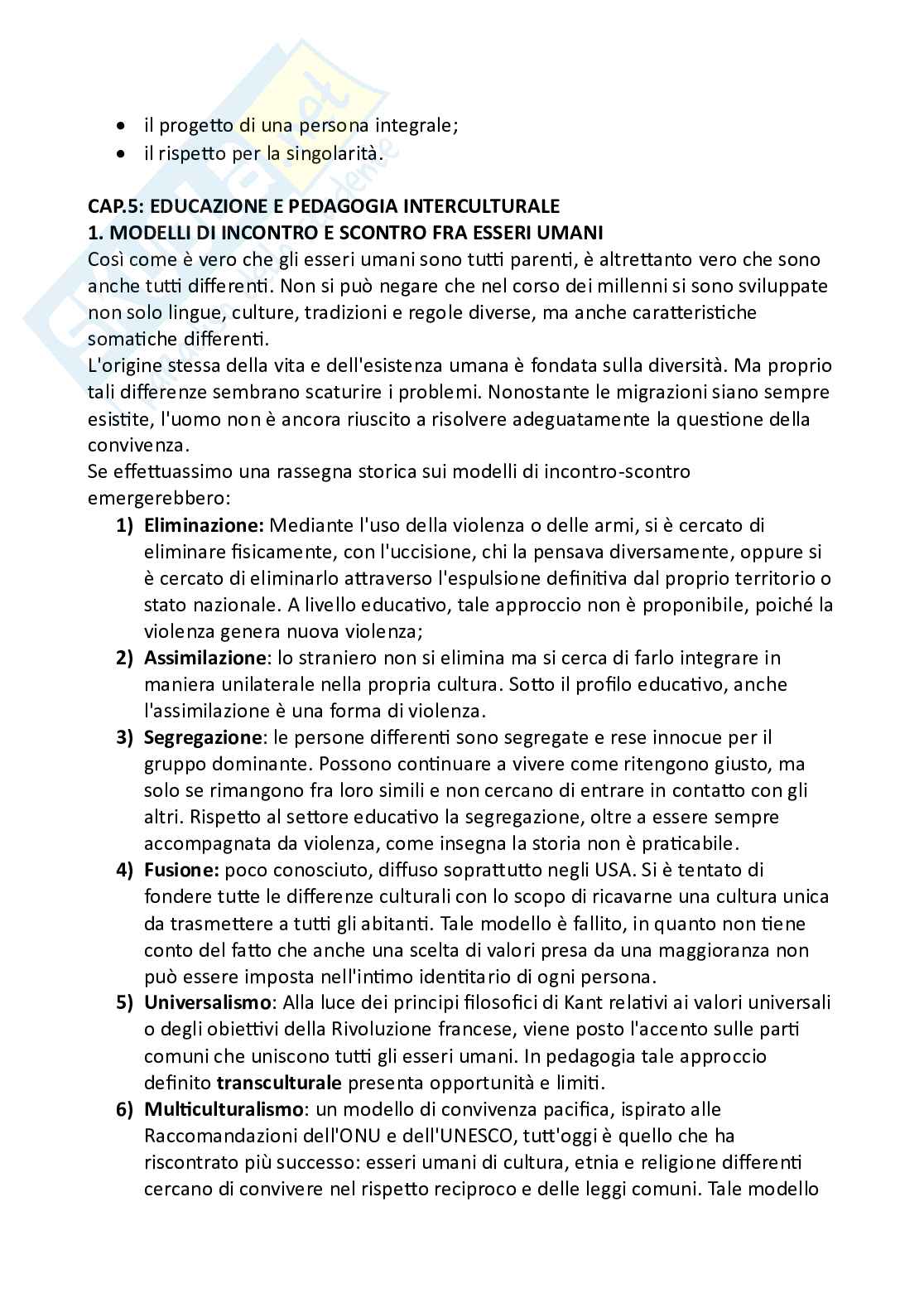 Riassunto esame Pedagogia interculturale, Prof. D'aprile Gabriella, libro consigliato Educazione e pedagogia interculturale, Portera  Pag. 16