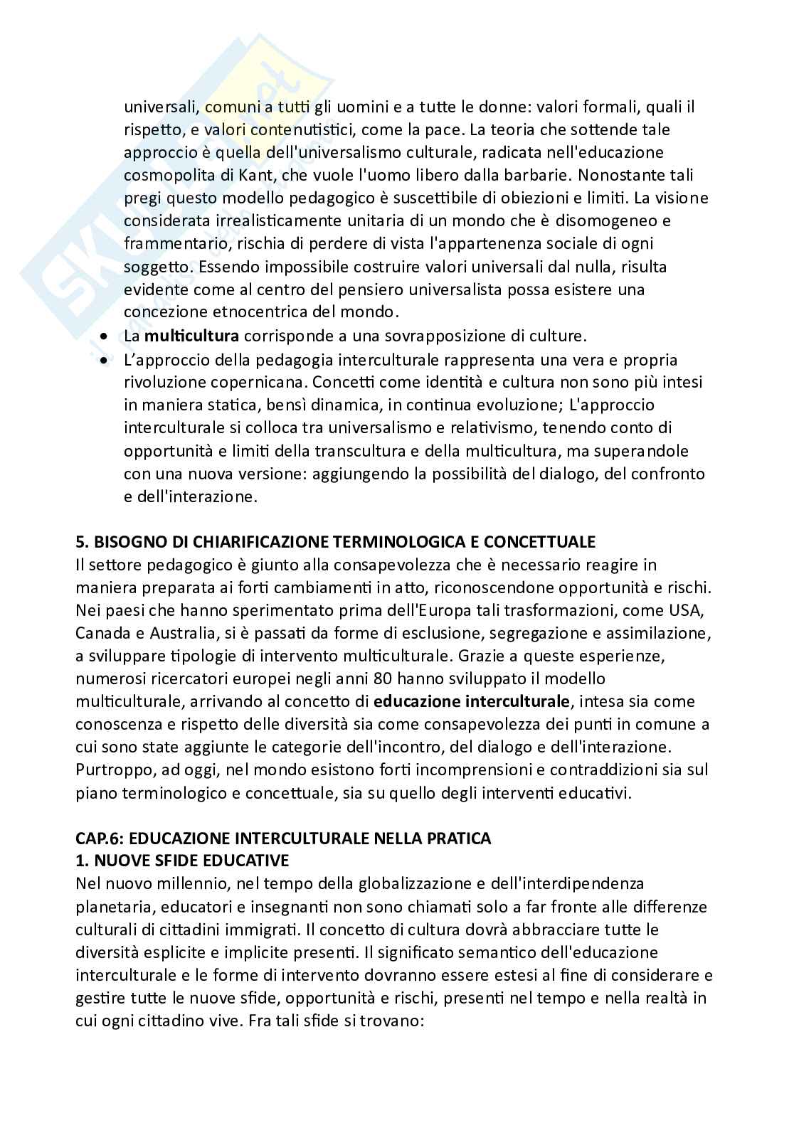 Riassunto esame Pedagogia interculturale, Prof. D'aprile Gabriella, libro consigliato Educazione e pedagogia interculturale, Portera  Pag. 21