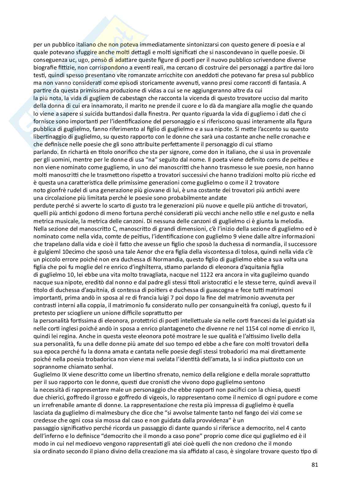 Filologia romanza Pag. 81