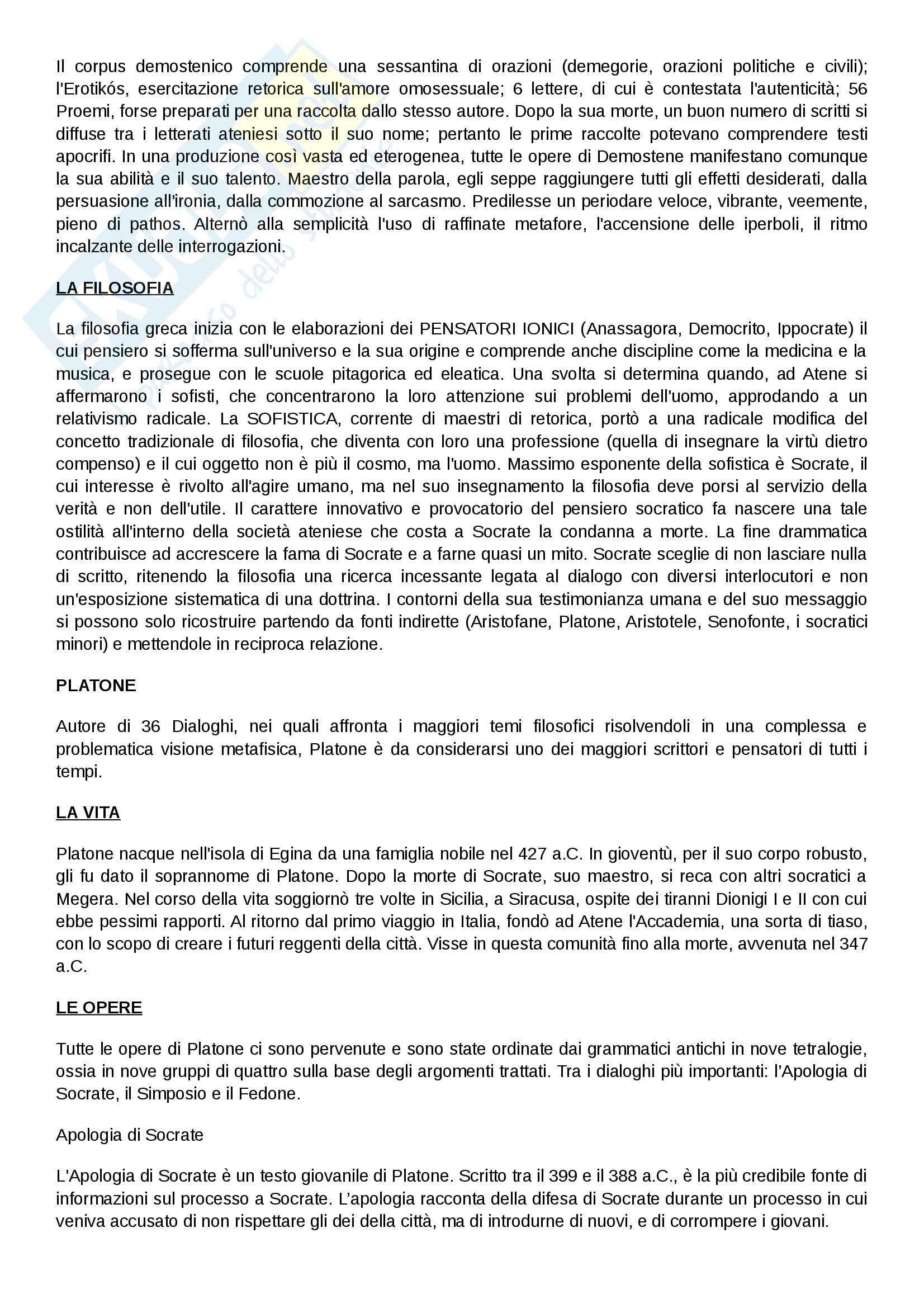 Riassunto esame letteratura greca, prof. Micalella, libro consigliato Storia e Testi della letteratura greca, autore M.Casertano, G. Nuzzo Pag. 41