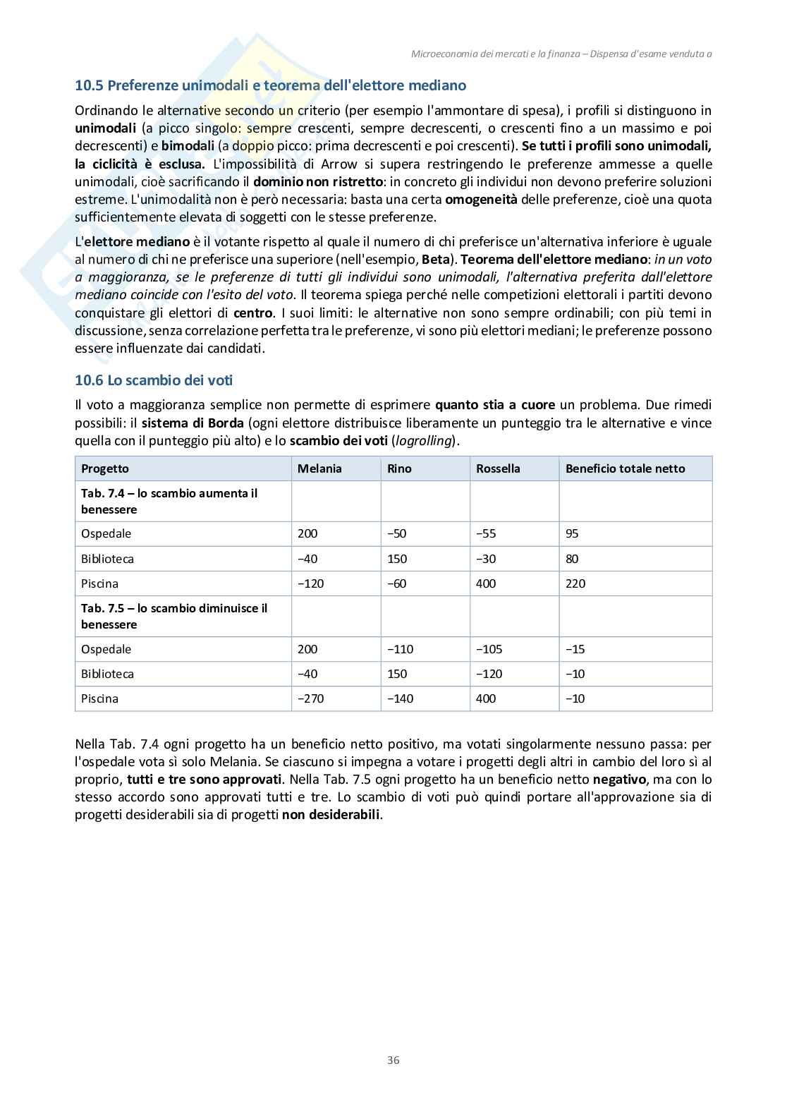Appunti Microeconomia dei mercati e finanza - (Esoneri 1 e 2) Pag. 36