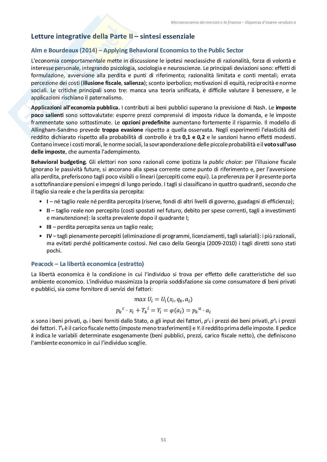 Appunti Microeconomia dei mercati e finanza - (Esoneri 1 e 2) Pag. 51