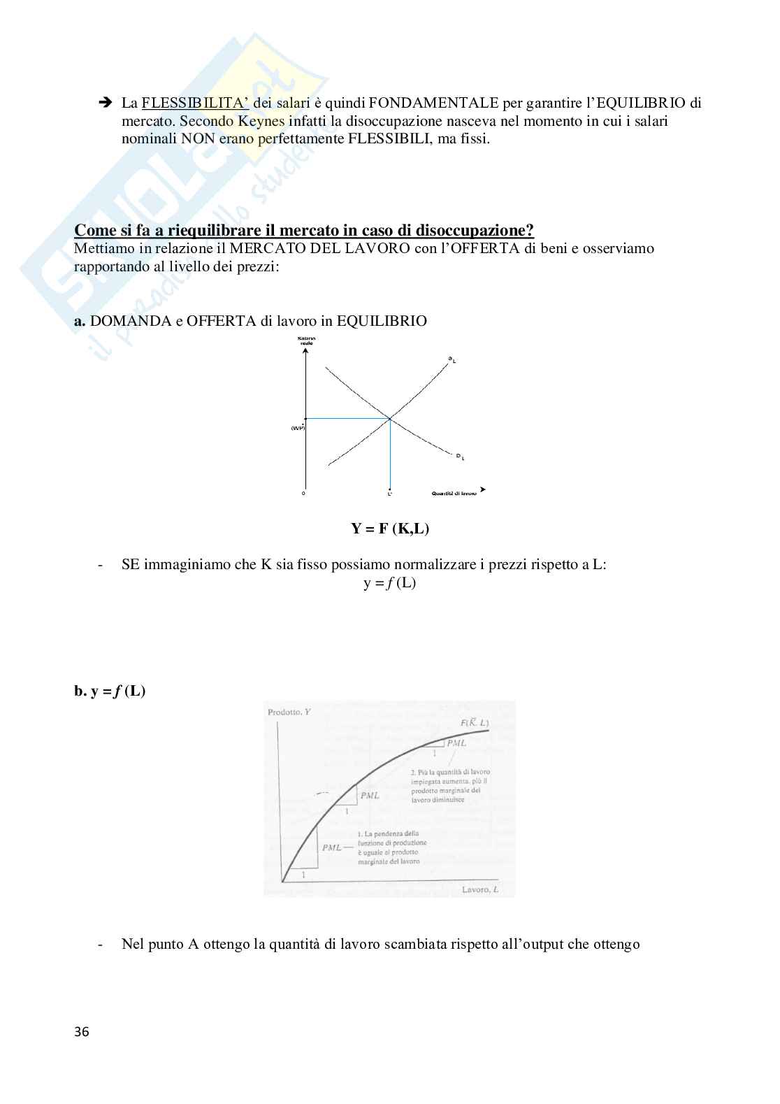Riassunto esame Macroeconomia, prof. Lanzi, libro consigliato Macroeconomia, Mankiw, Taylor Pag. 36