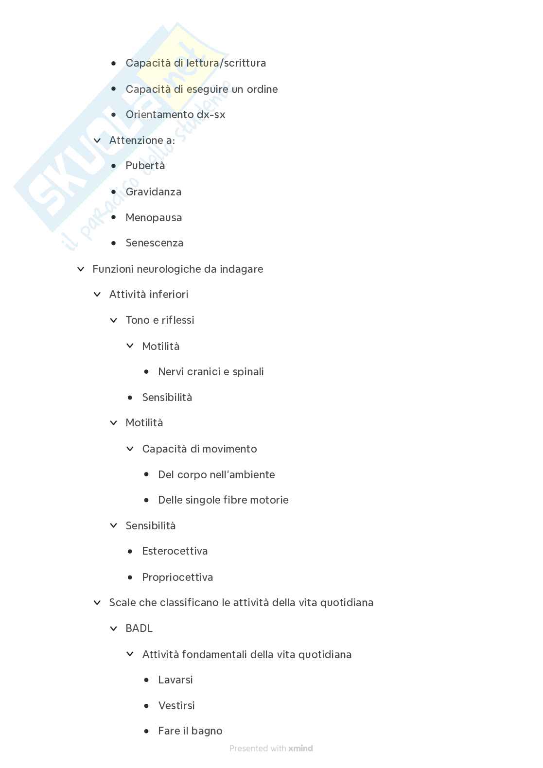Semeiotica del sistema nervoso Pag. 11