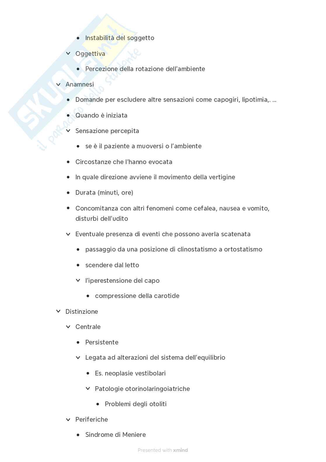 Semeiotica del sistema nervoso Pag. 6