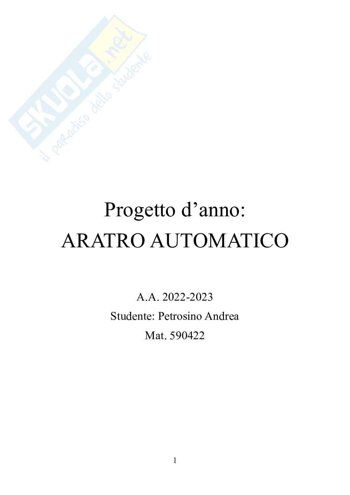 Tema d'anno/progetto (Progettazione Meccanica II) Pag. 1