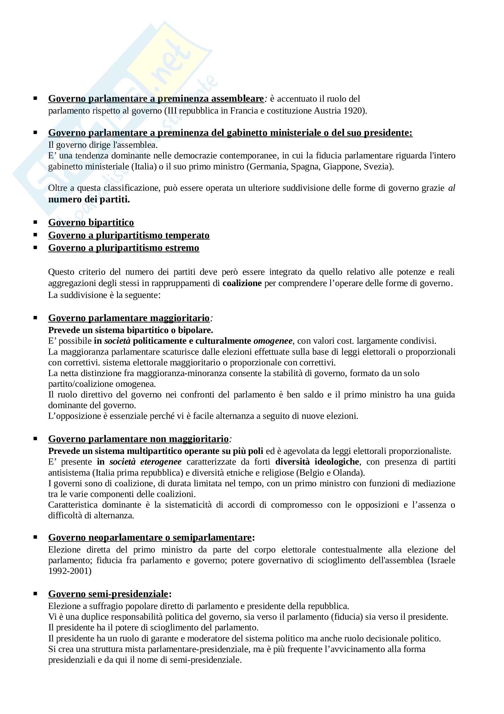 Riassunto esame Diritto pubblico comparato, prof Ferioli, libro consigliato Diritto costituzionale comparato, De Vergottini Pag. 26