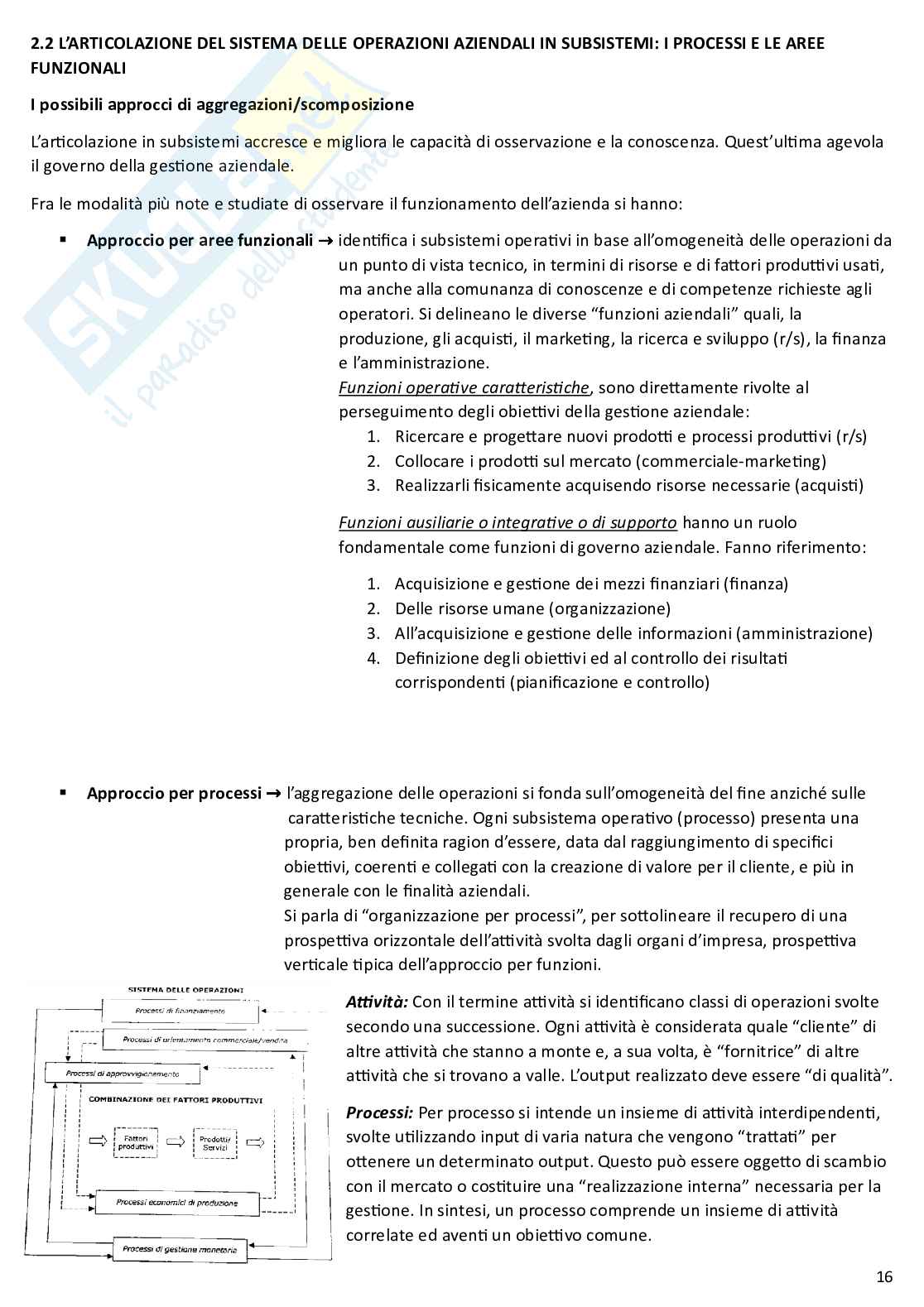 Riassunto esame Economia aziendale I, Prof. Iacoviello Giuseppina, libro consigliato Introduzione all'economia aziendale, Luciano Marchi Pag. 16