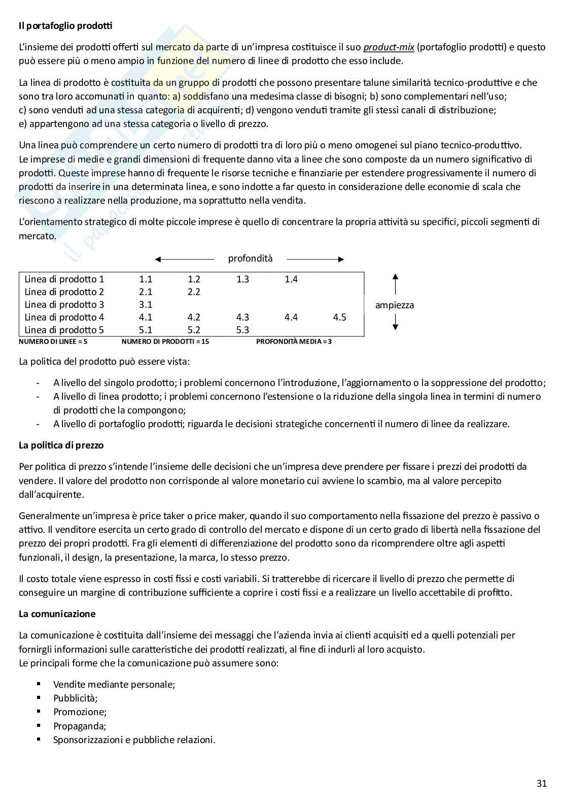 Riassunto esame Economia aziendale I, Prof. Iacoviello Giuseppina, libro consigliato Introduzione all'economia aziendale, Luciano Marchi Pag. 31