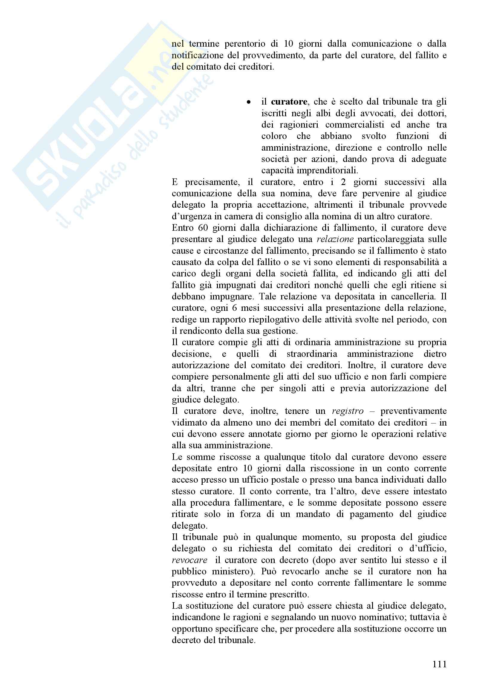 Riassunto esame Diritto Commerciale, prof. Libertini, libro consigliato Diritto Commerciale, Auletta, Salanitro Pag. 111