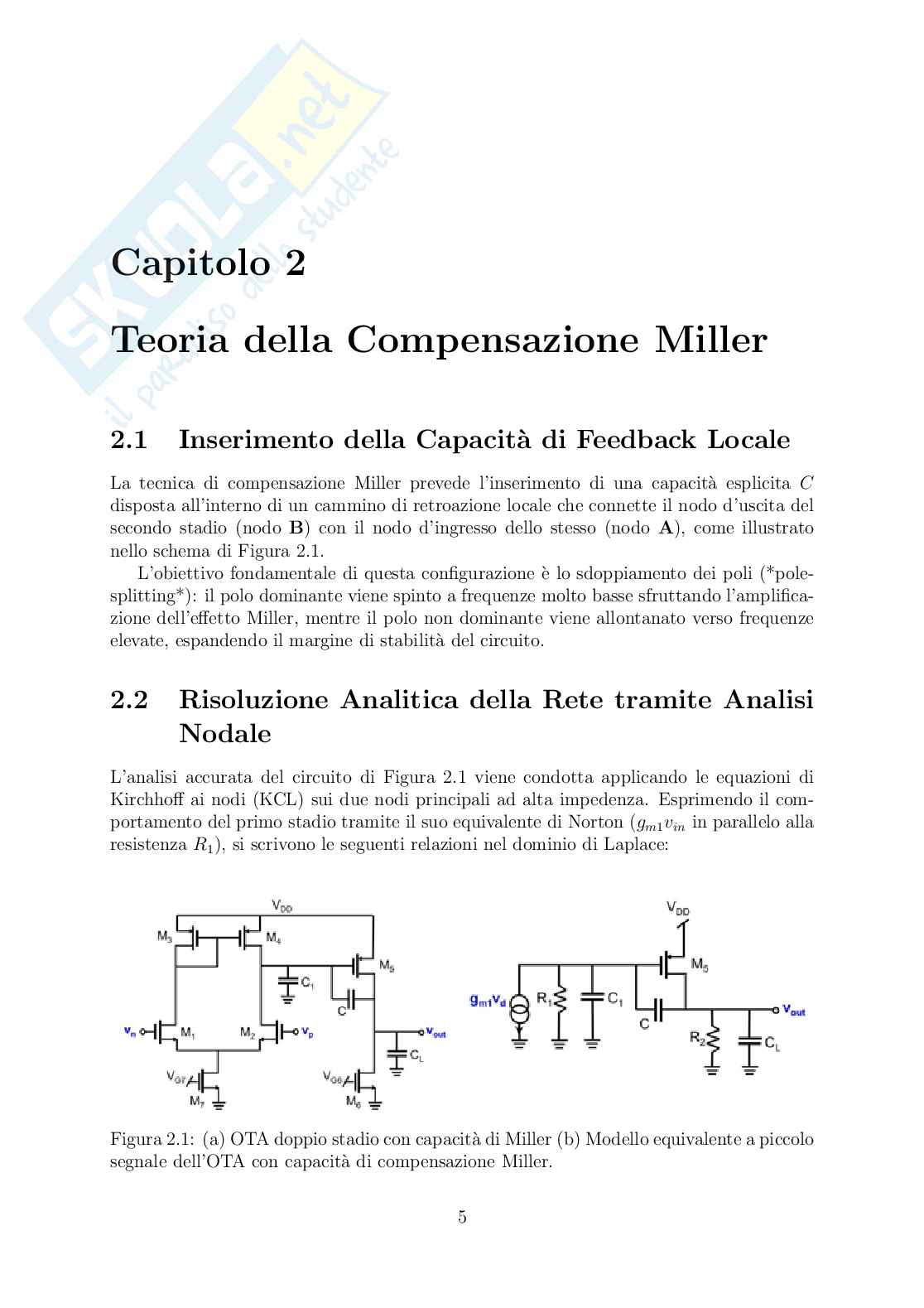   Progetto, compensazione e risposta dinamica di OTA CMOS a due stadi - Parte 2 Pag. 6