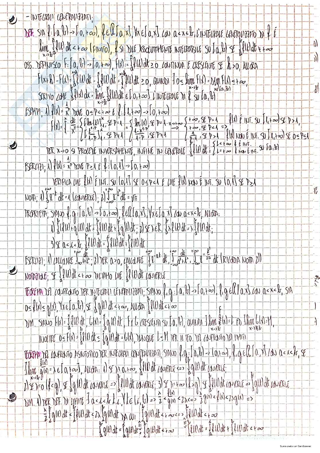 Complementi di analisi matematica ed elementi di calcolo delle probabilità - Appunti completi Pag. 1