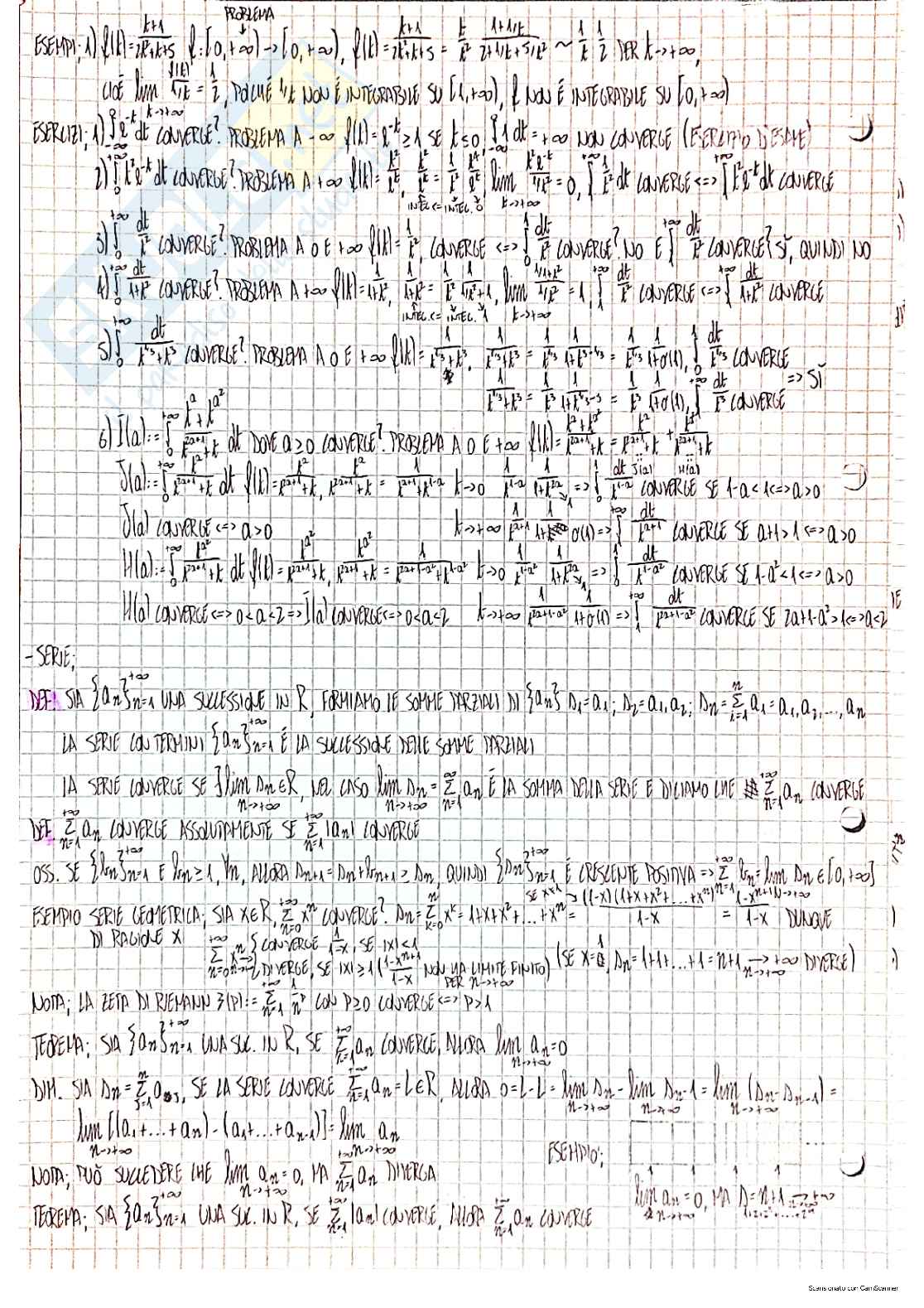 Complementi di analisi matematica ed elementi di calcolo delle probabilità - Appunti completi Pag. 2