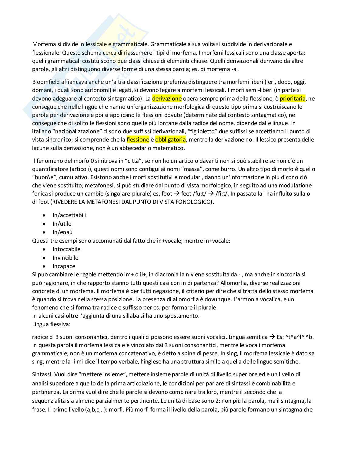 Appunti linguistica generale DIni Pag. 16